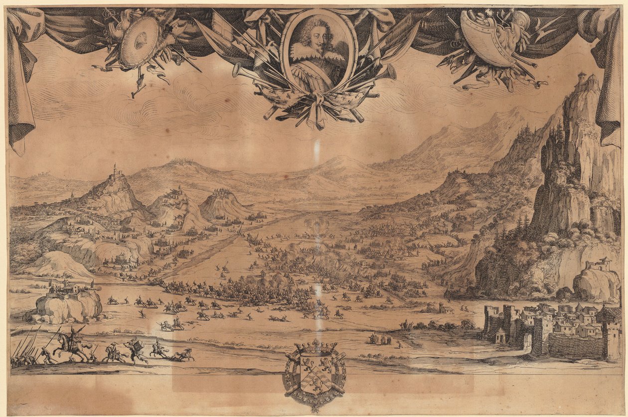 Schlacht von Avigliano von Jacques Callot