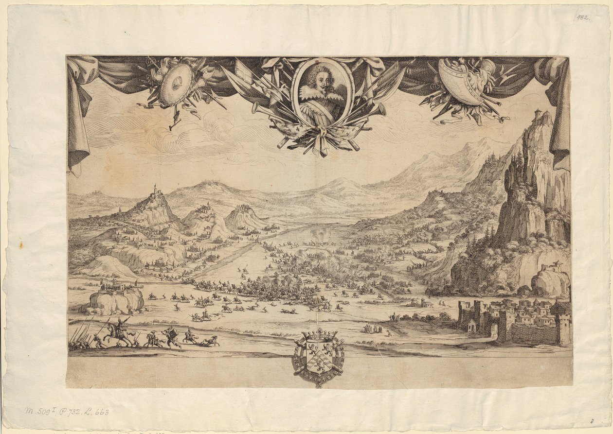 Schlacht von Avigliano von Jacques Callot