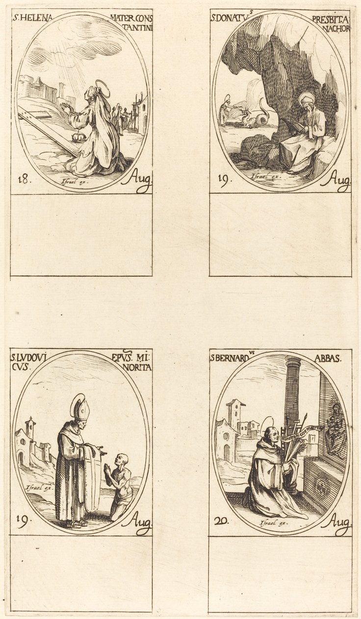 St. Helena; St. Donatus; St. Ludovicus, Bischof; St. Bernhard von Jacques Callot