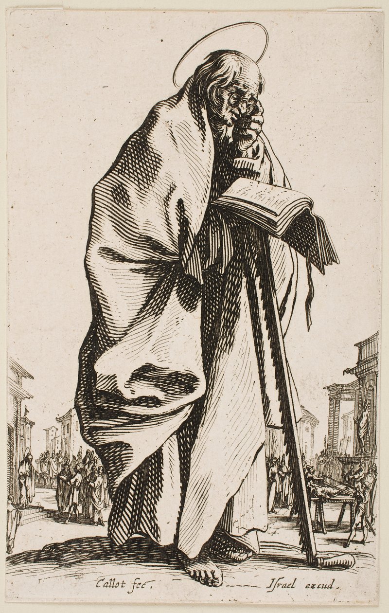 St. Simon, aus der Serie „Die Großen Apostel“ von Jacques Callot