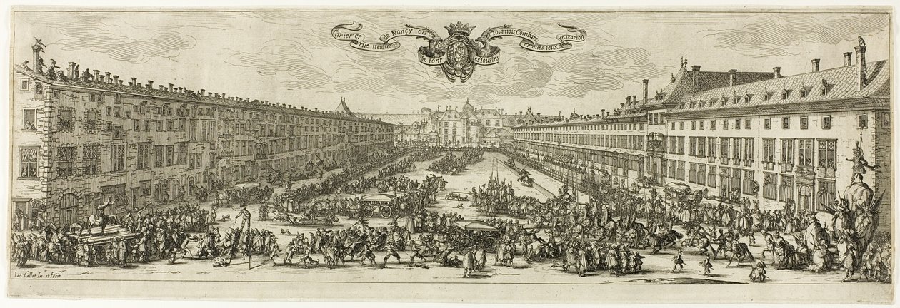Die Carrière oder Rue Neuve in Nancy (Die neue Straße) von Jacques Callot