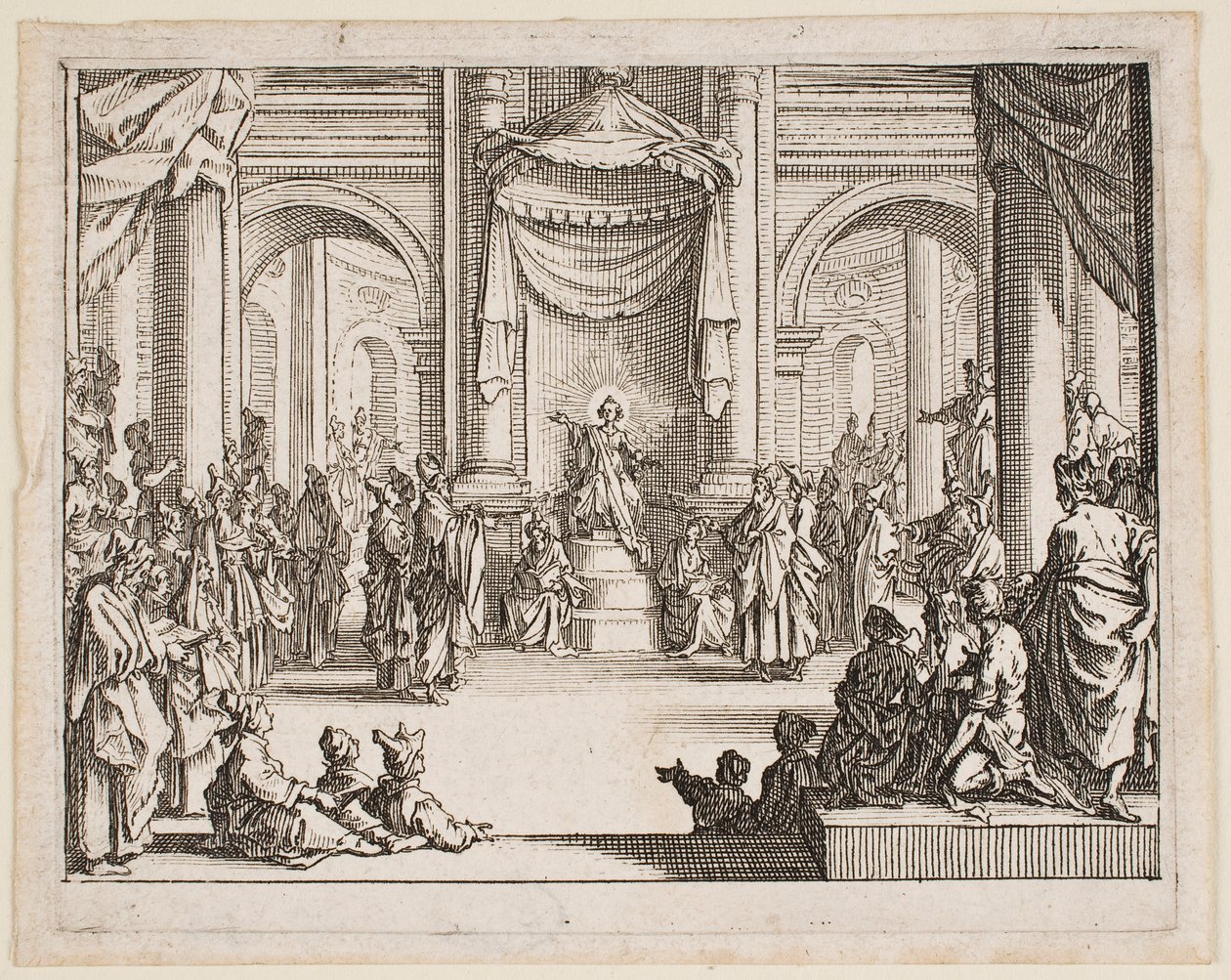 Das Jesuskind unter den Ärzten, aus der Serie „Das Neue Testament“ von Jacques Callot
