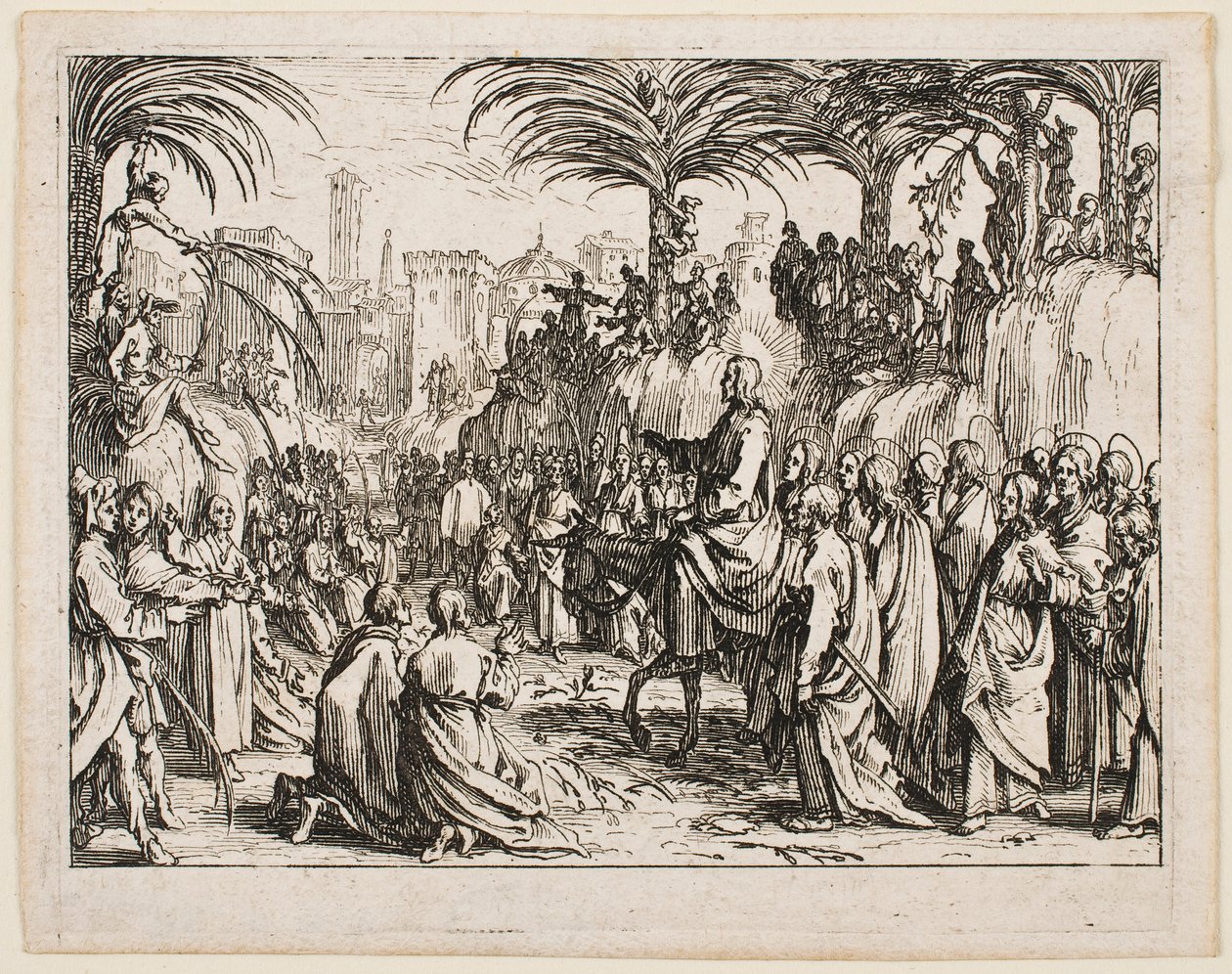 Der Einzug in Jerusalem, aus der Serie „Das Neue Testament“ von Jacques Callot