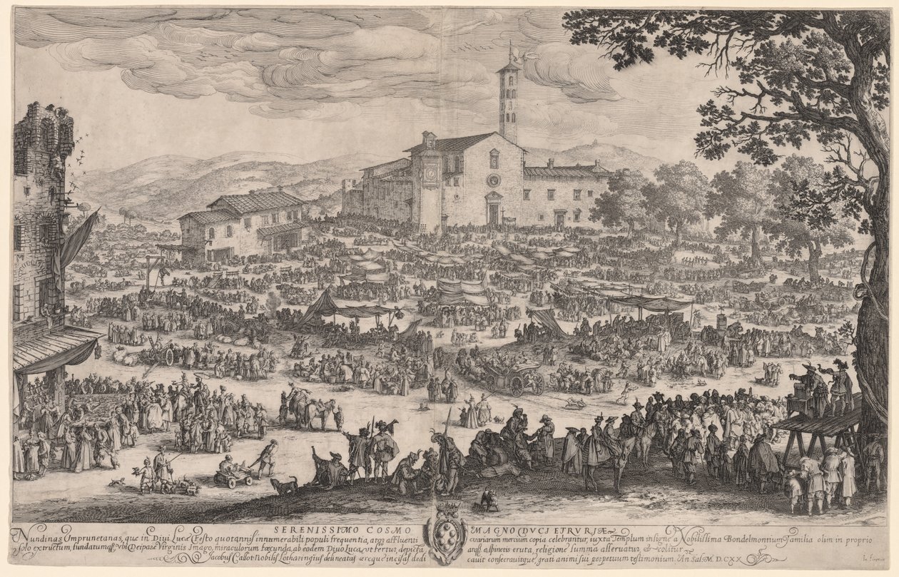 Der Jahrmarkt in Impruneta von Jacques Callot