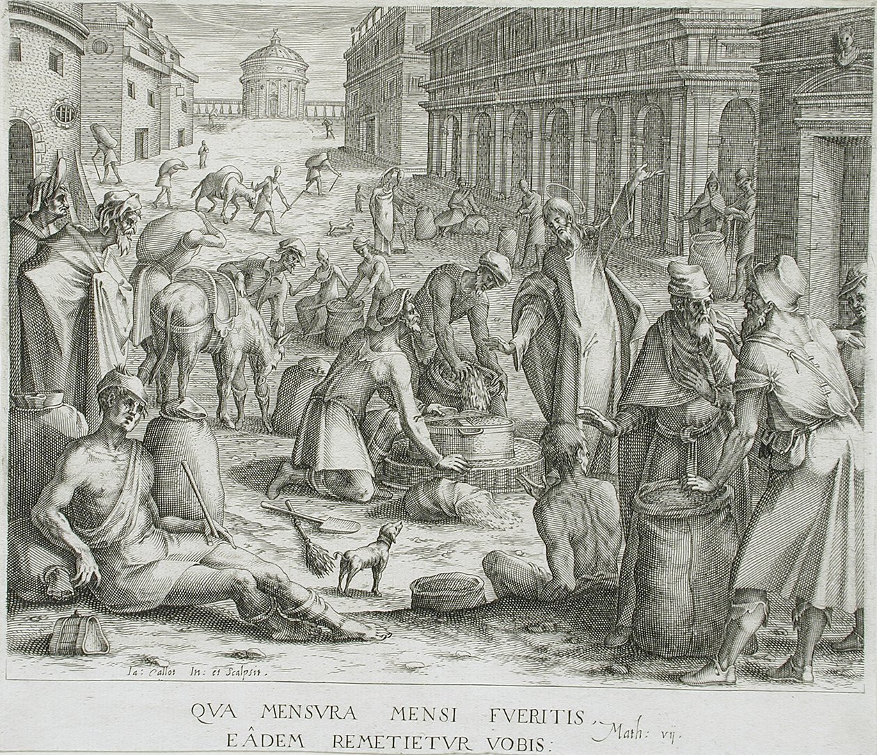Die Kornwäger von Jacques Callot