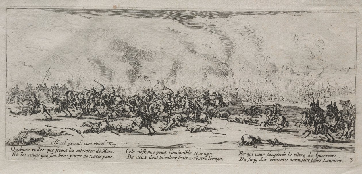 Die großen Elendnisse des Krieges: Die Schlacht, 1633 von Jacques Callot
