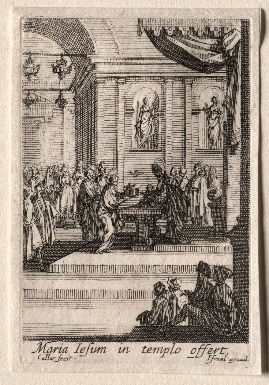 Das Leben der Jungfrau: Die Darstellung Christi im Tempel von Jacques Callot