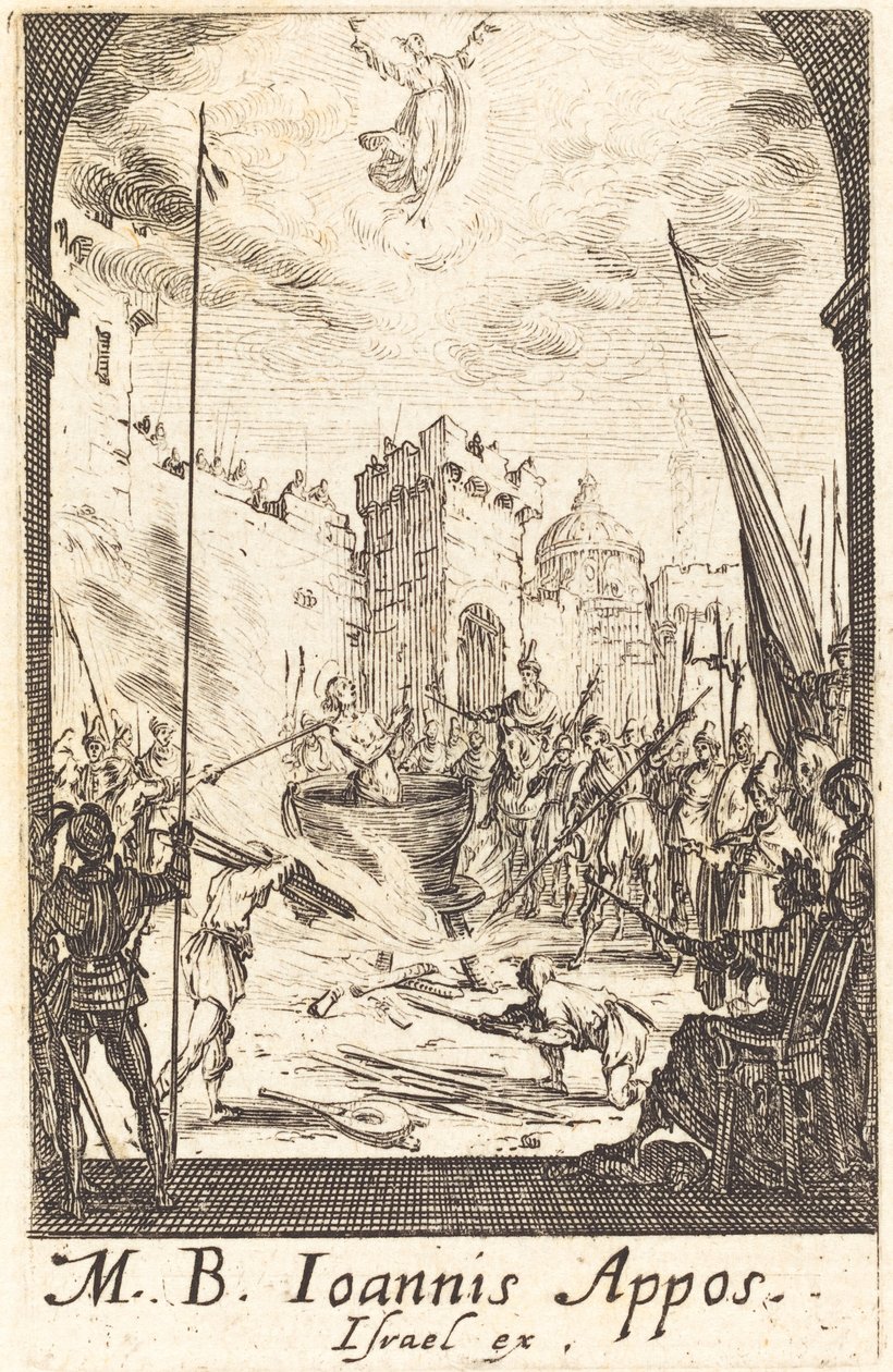Das Martyrium des Heiligen Johannes des Evangelisten von Jacques Callot
