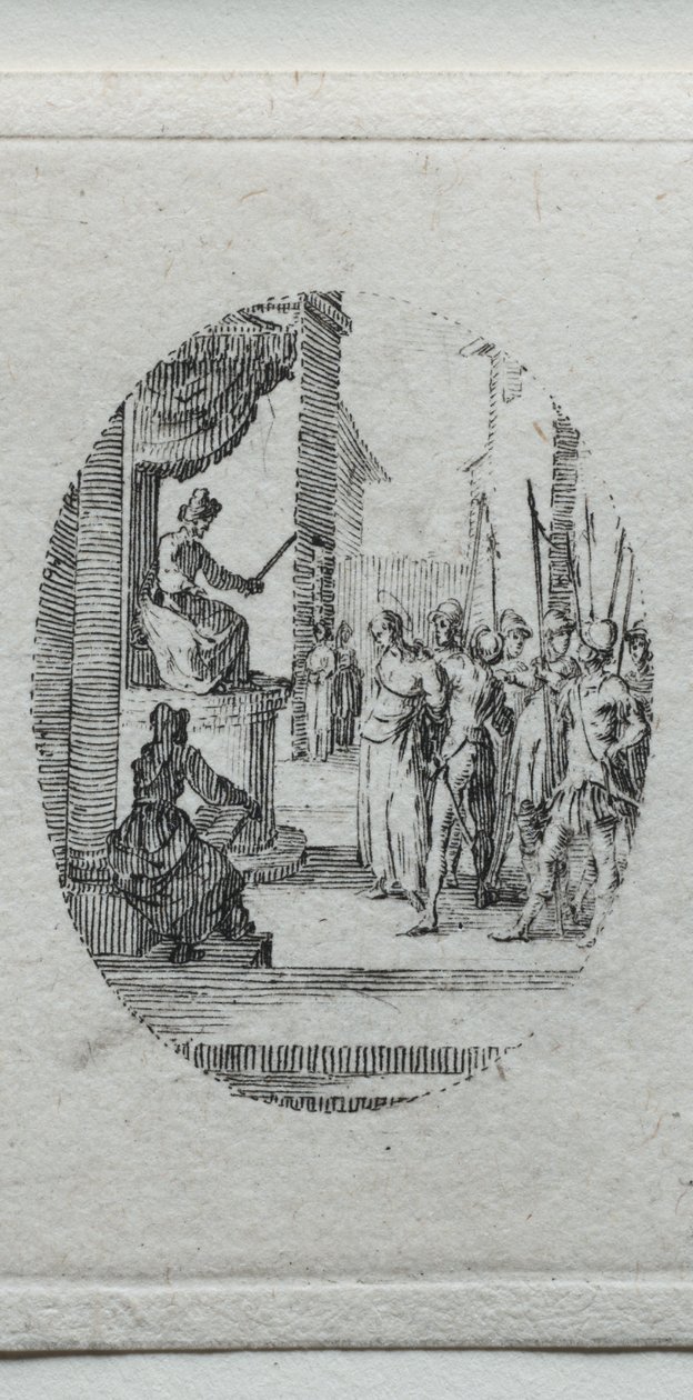 Die Geheimnisse der Passion: Christus vor Pilatus von Jacques Callot