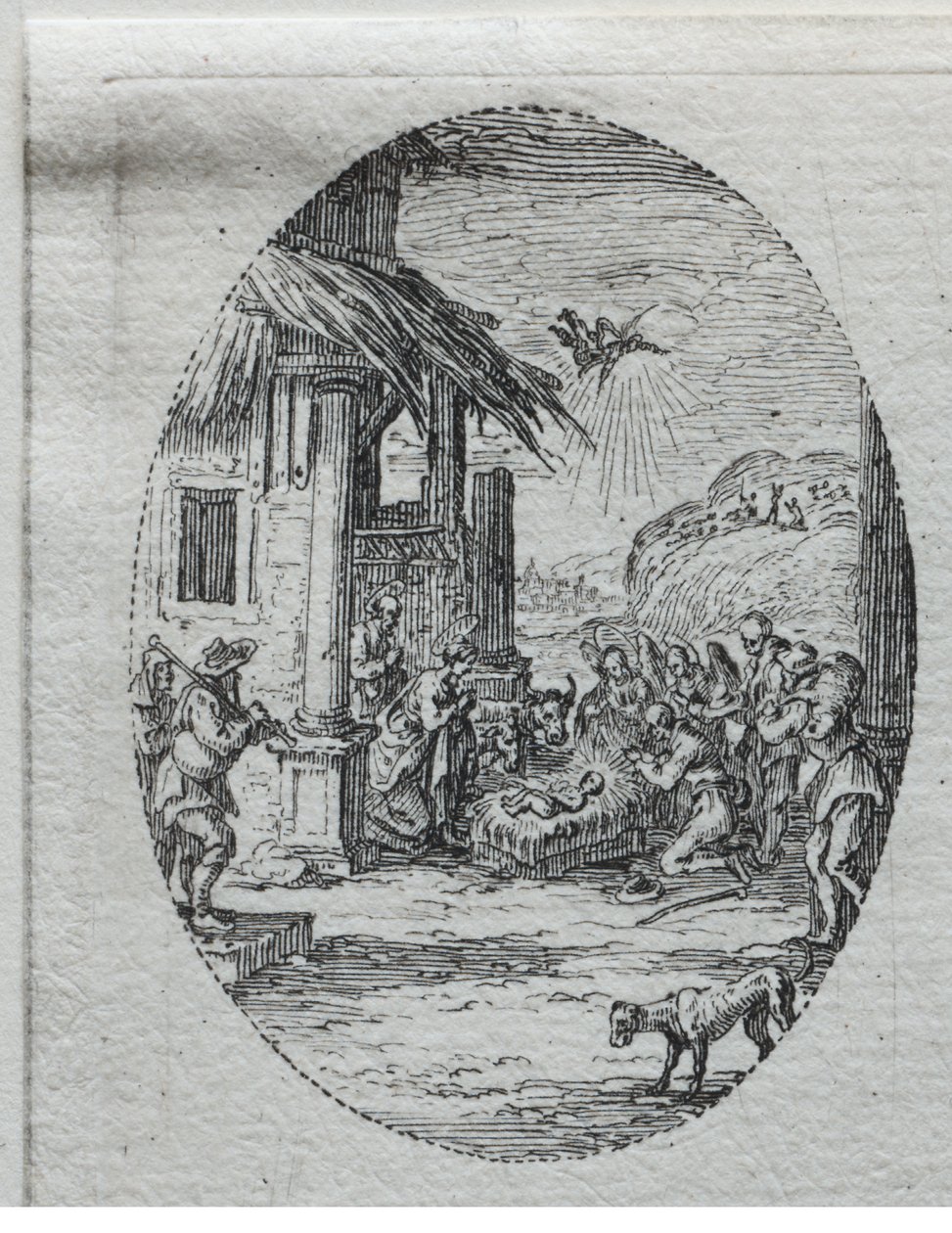 Die Geheimnisse der Passion: Die Anbetung der Hirten von Jacques Callot