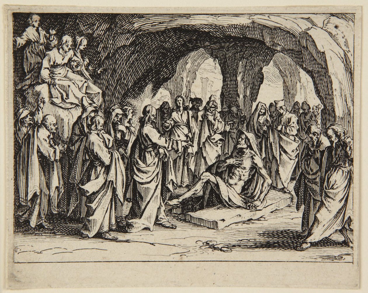 Die Auferweckung des Lazarus von Jacques Callot