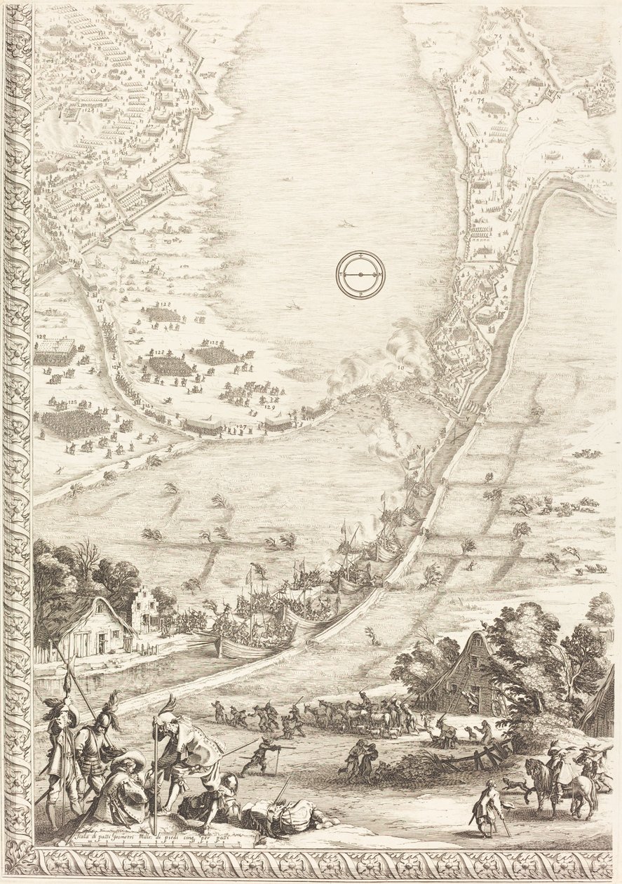 Die Belagerung von Breda [Tafel 4 von 6] von Jacques Callot