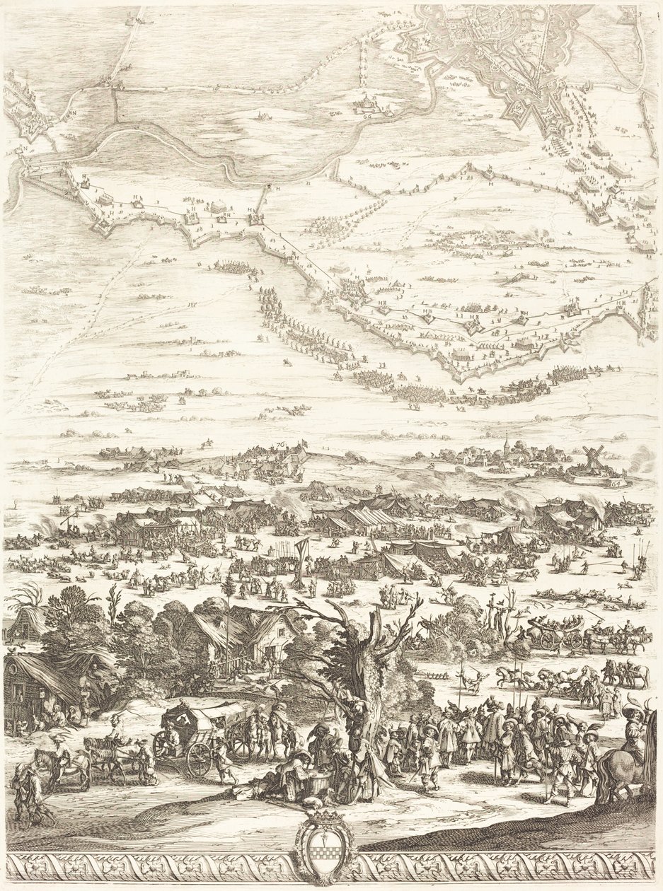 Die Belagerung von Breda (Platte 5 von 6) von Jacques Callot