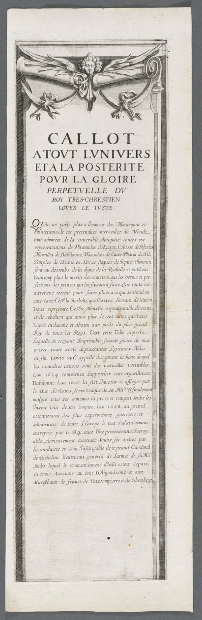 Die Belagerung von La Rochelle: Platte 4 von Jacques Callot
