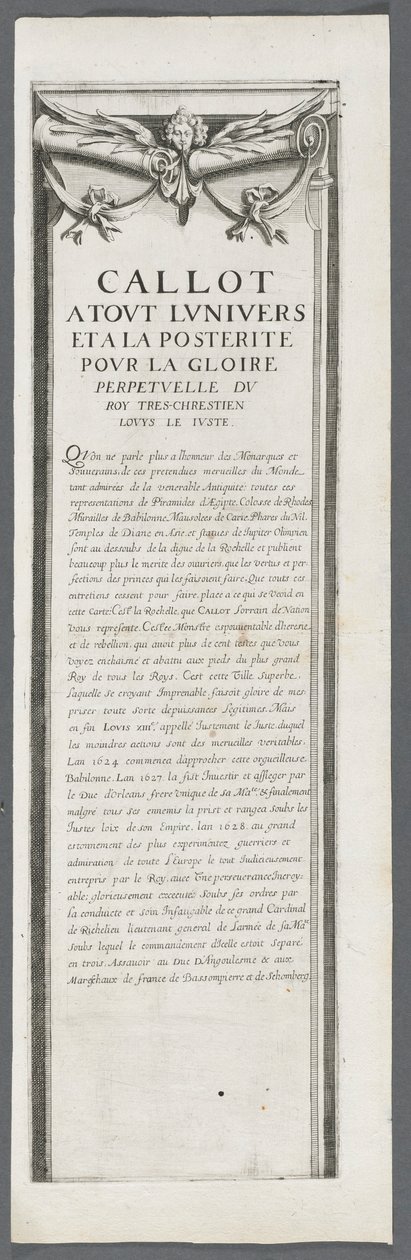 Die Belagerung von La Rochelle: Platte 4, 1628-1630 von Jacques Callot
