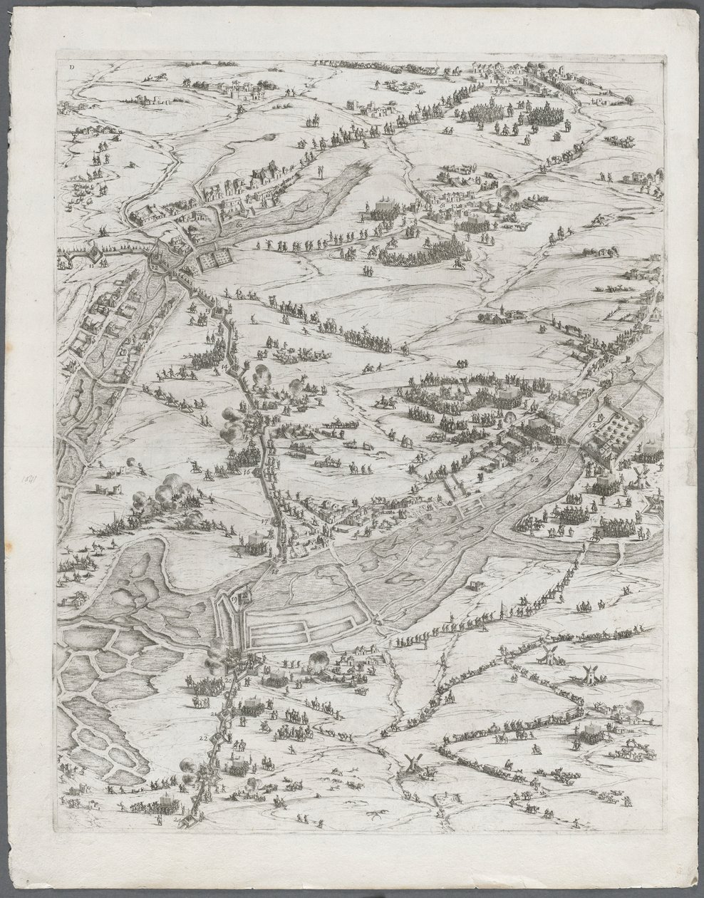 Die Belagerung von La Rochelle: Platte 7, 1628-1630 von Jacques Callot