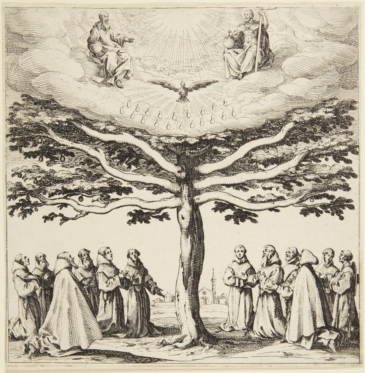 Der Baum des heiligen Franziskus von Jacques Callot