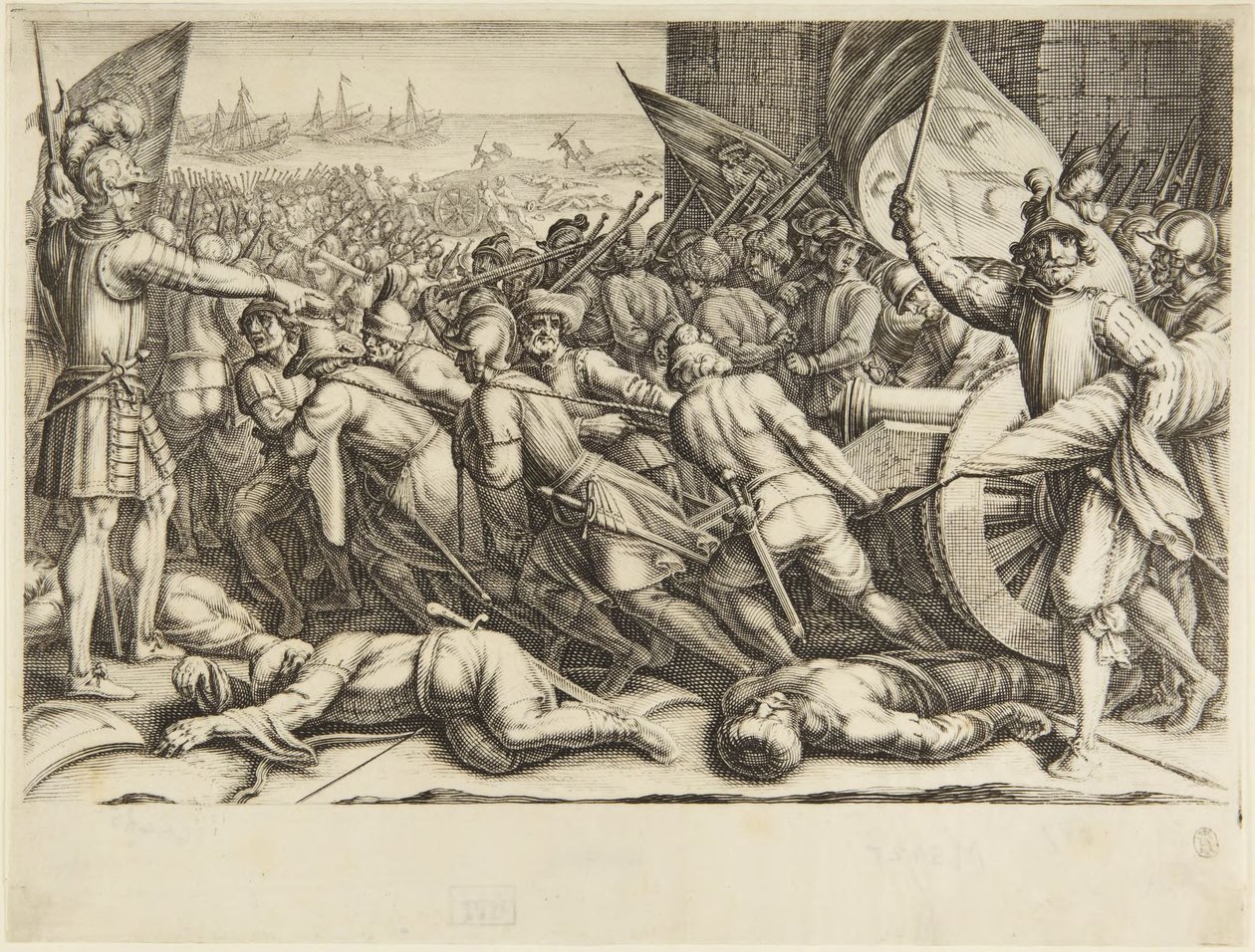 Die Truppen gehen wieder an Bord von Jacques Callot