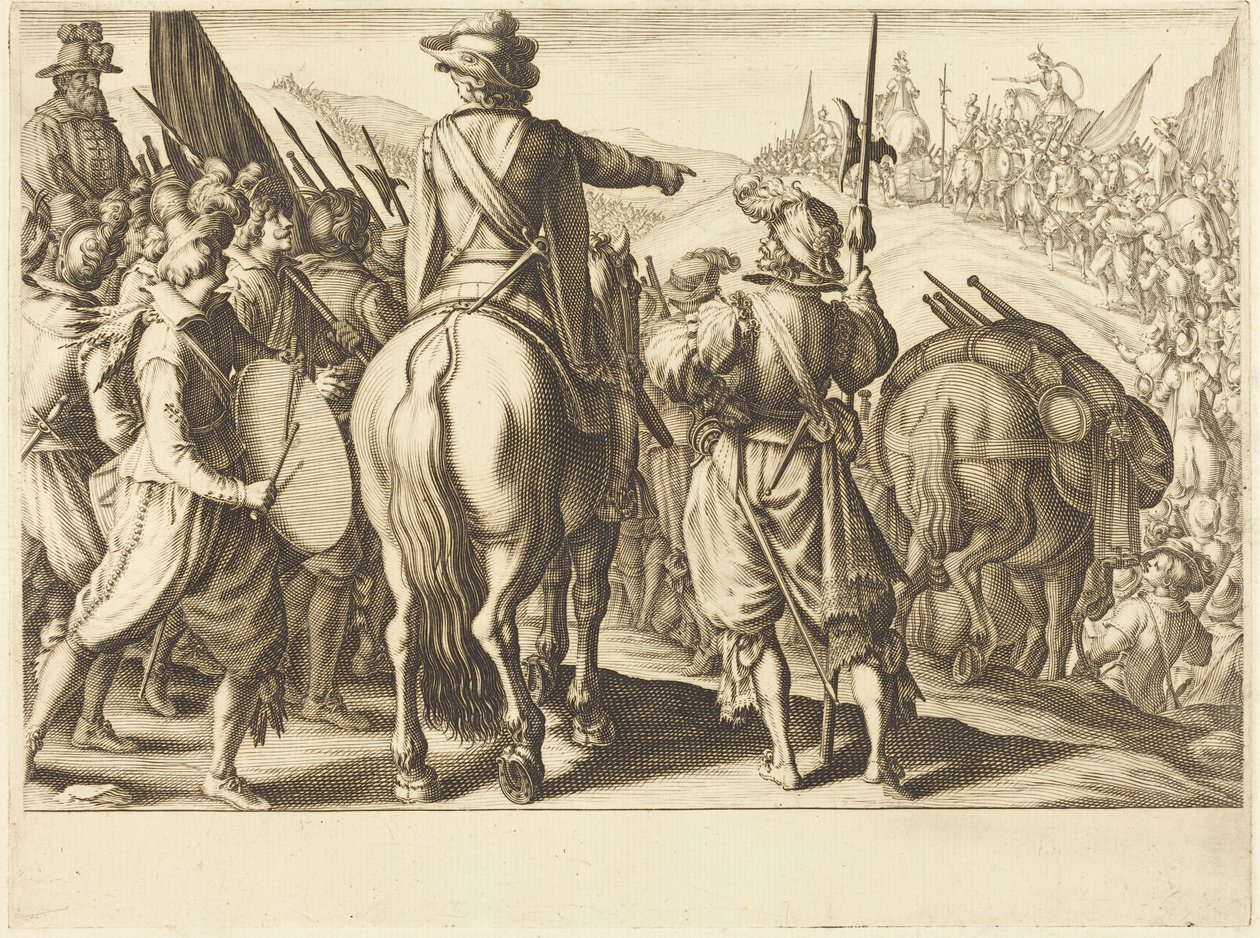 Die Truppen auf dem Marsch von Jacques Callot