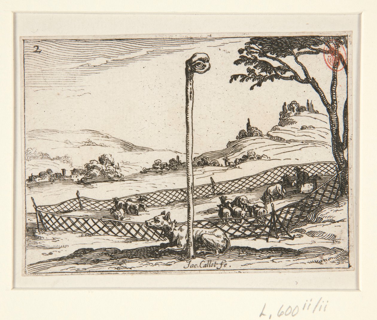 Das wachsame Auge - Nr. 2 aus der Serie von Jacques Callot