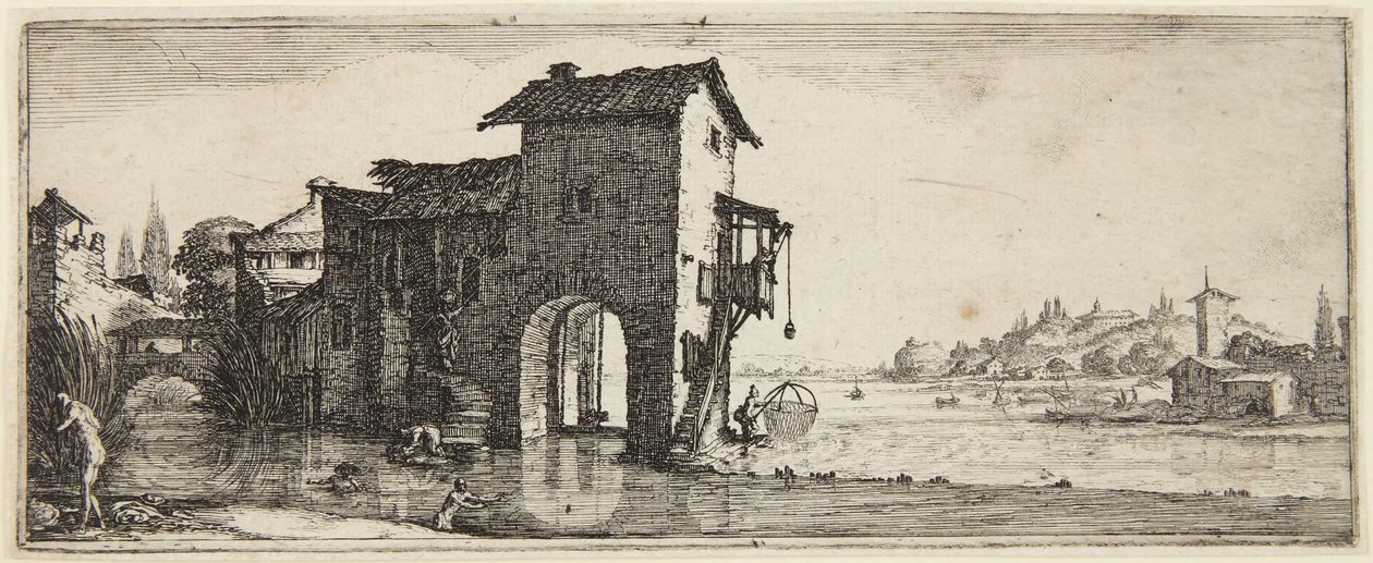 Die Wassermühle von Jacques Callot