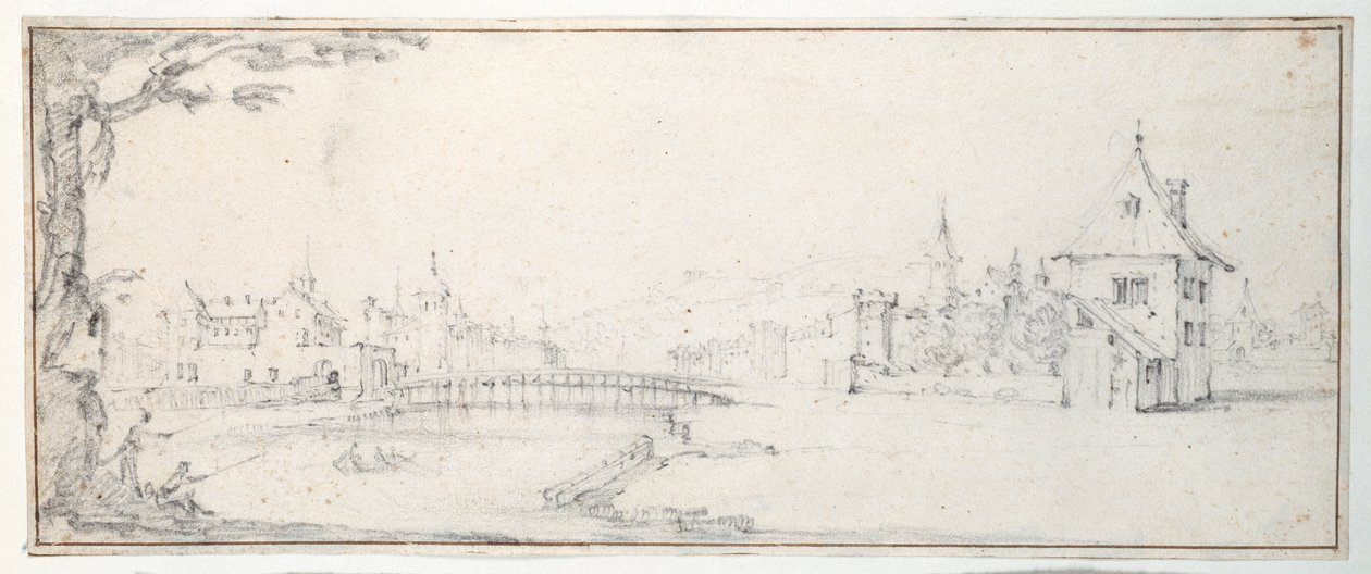 Die Brücke von Gaucheu in Epinal von Jacques Callot