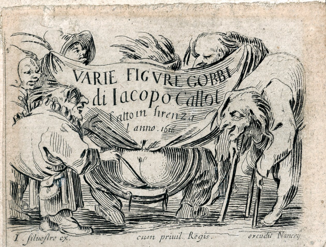 Varie Figure Gobbi, Titelseite von 21 Stichen von Jacques Callot