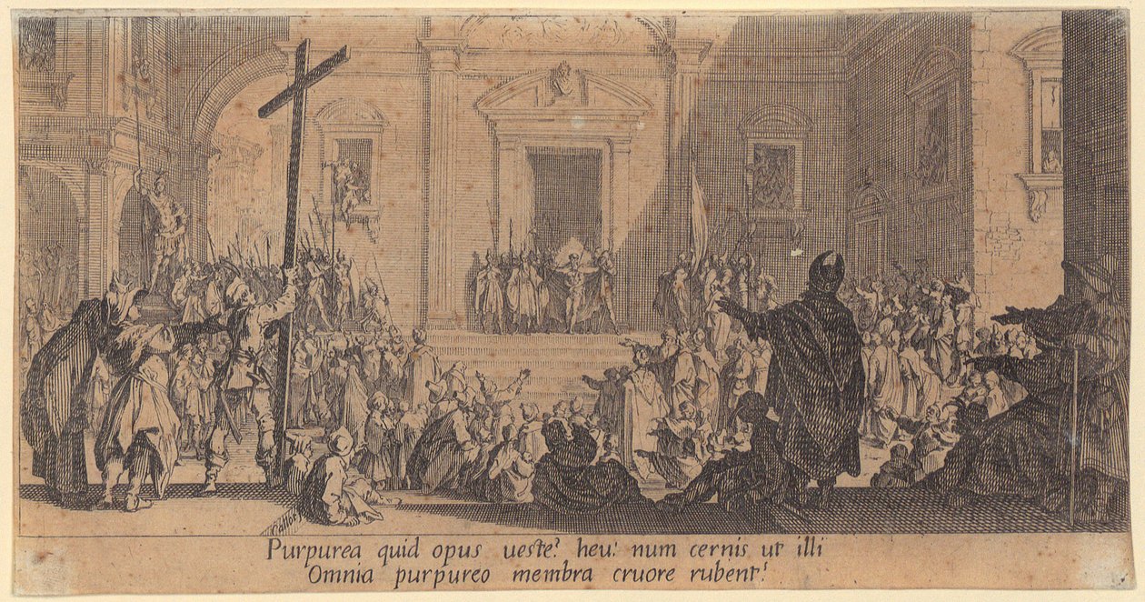 Verurteilung Christi, Blatt 3 der Folge Die große Passion von Jacques Callot