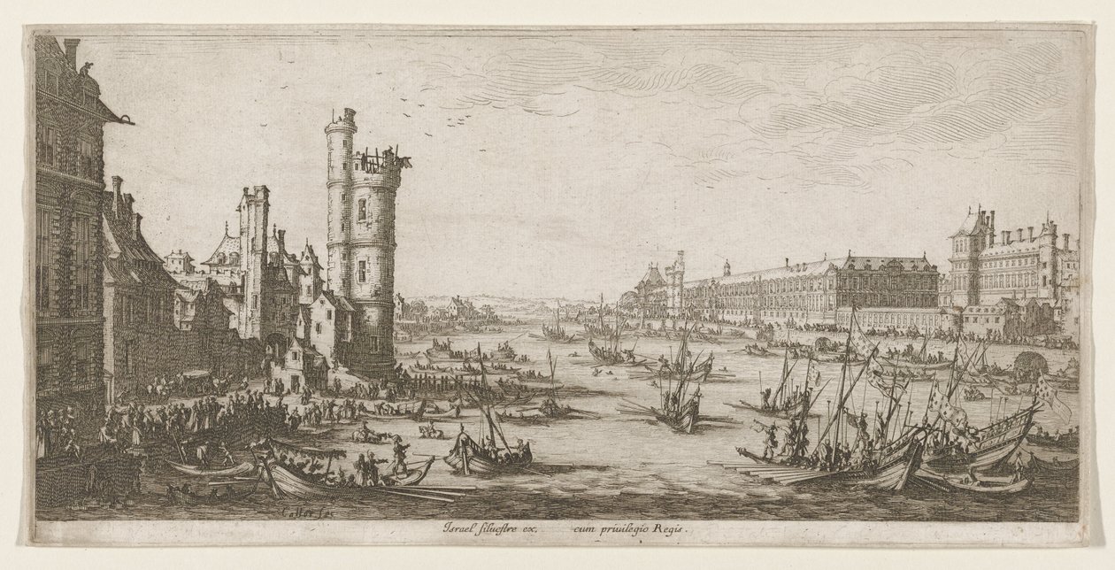 Ansicht des Louvre von Jacques Callot