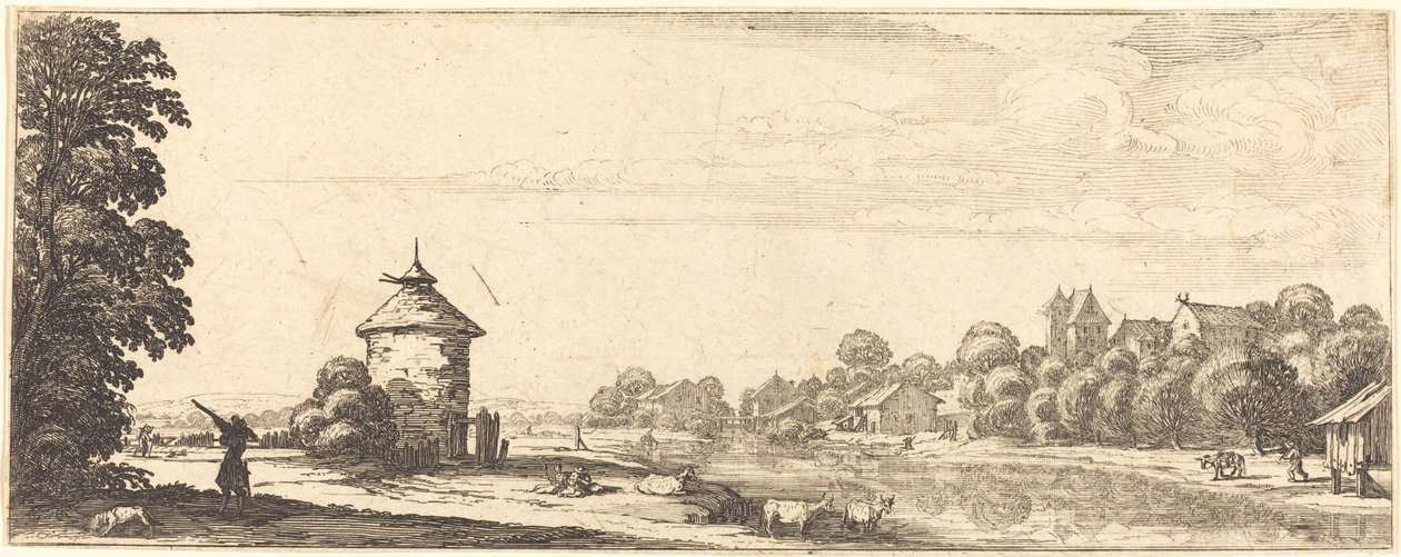 Das Taubenhaus von Jacques Callot or Follower of Jacques Callot