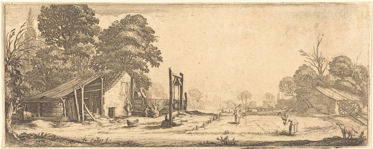 Der Garten von Jacques Callot or Follower of Jacques Callot