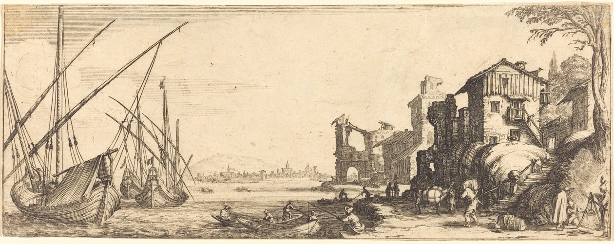 Der kleine Hafen von Jacques Callot or Follower of Jacques Callot