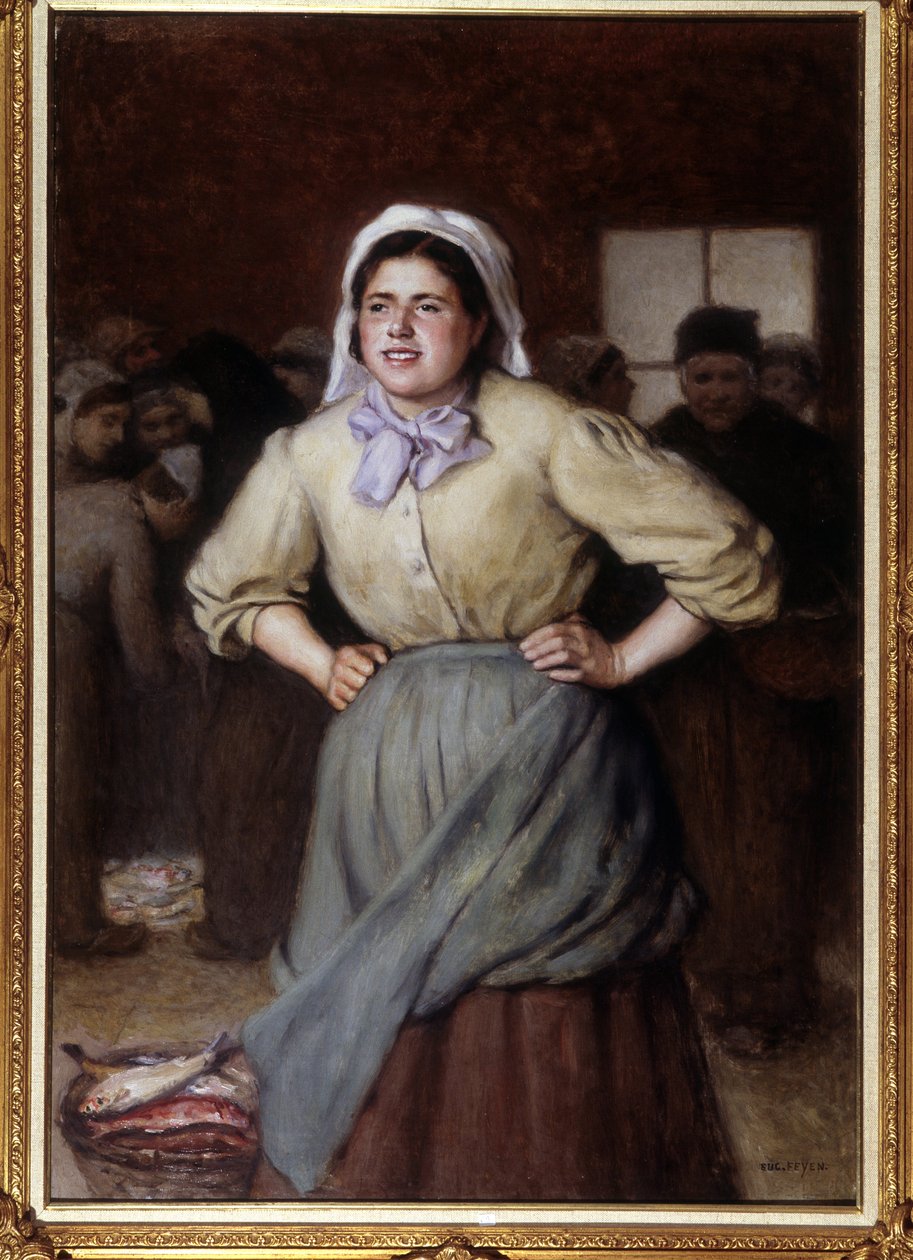 La cancalaise - Gemälde von Jacques Eugene Feyen (1815-1908) von Jacques Eugene Feyen