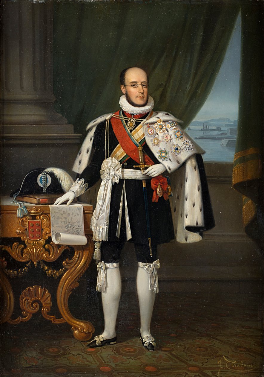 Infante Luís, Herzog von Porto 1838-1889, zukünftiger König Luís I. von Portugal, vor 1860 von Jacques Francois Carabain