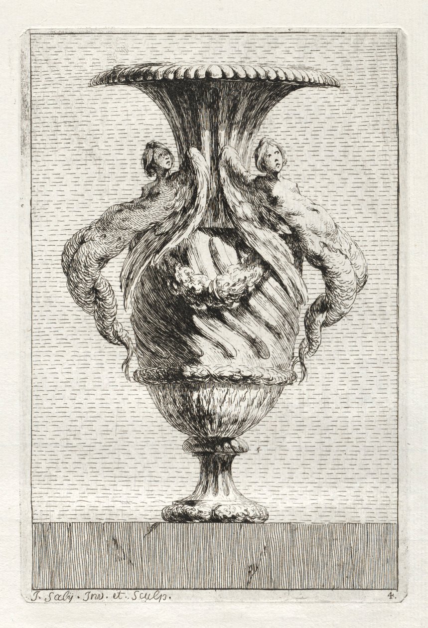 Vasenserie: Tafel 4 von Jacques François Saly