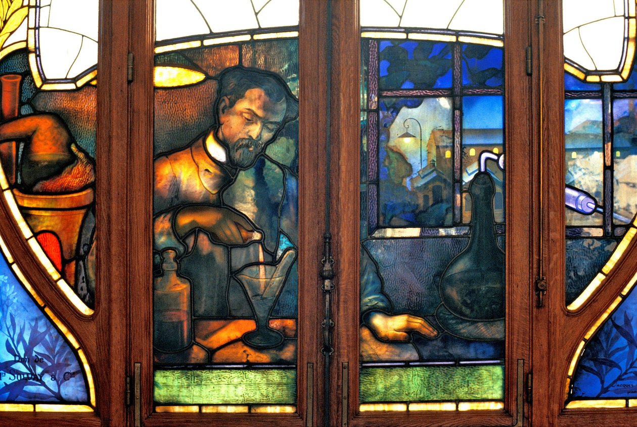 Nancy (Abteilung 54), Jugendstil, Handelskammer, Glasfenster von Jacques Gruber (1870-1936) von Jacques Gruber
