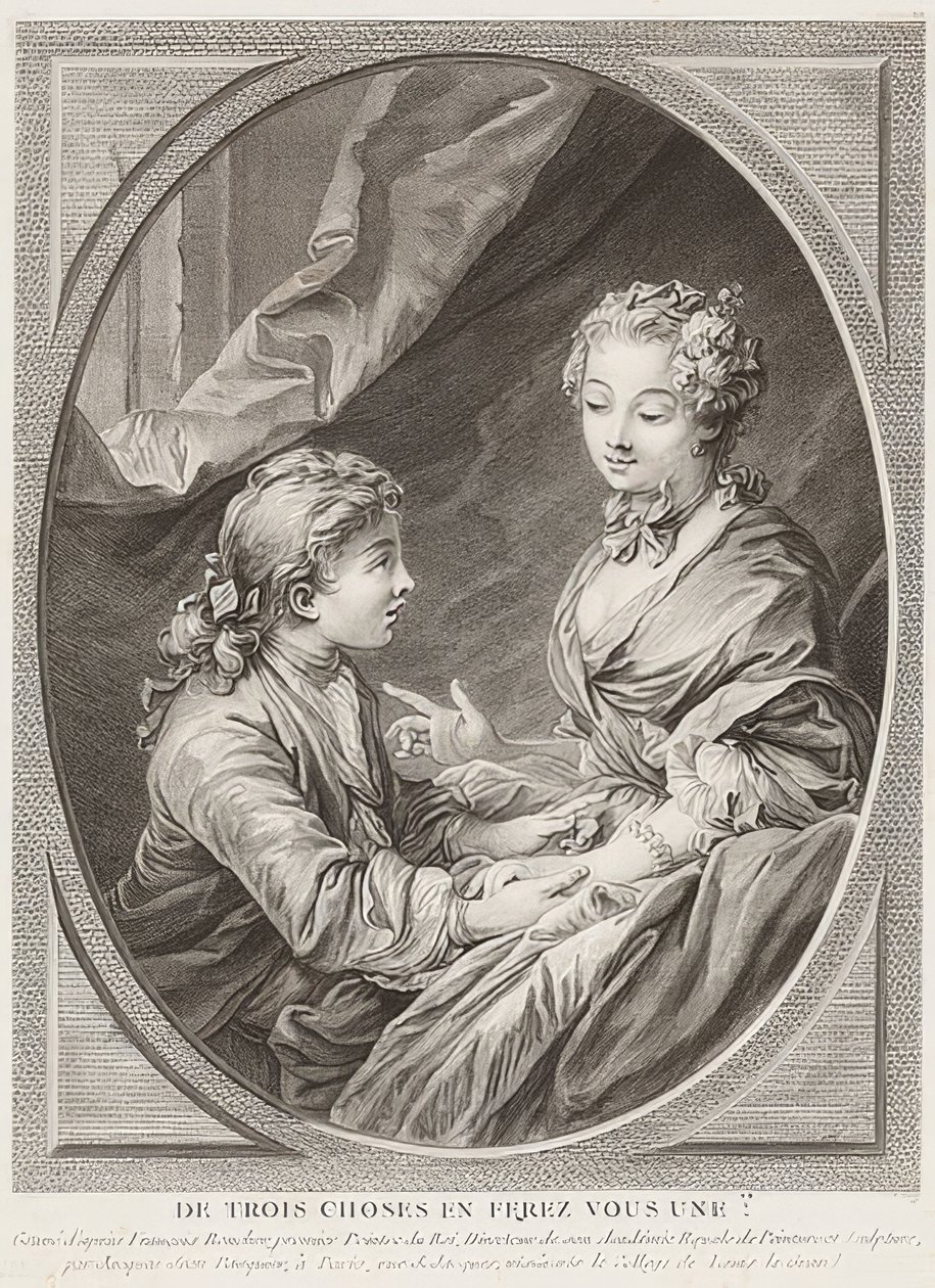 De trois choses en ferez-vous une?. 1768 von Jacques Jean Pasquier