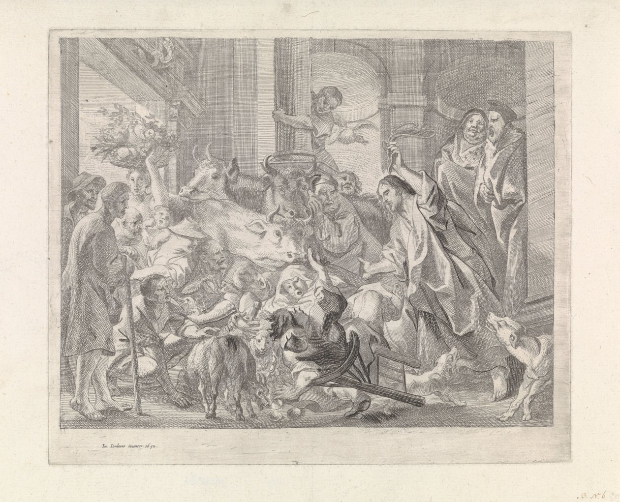 Christus vertreibt die Händler aus dem Tempel von Jacques Jordaens