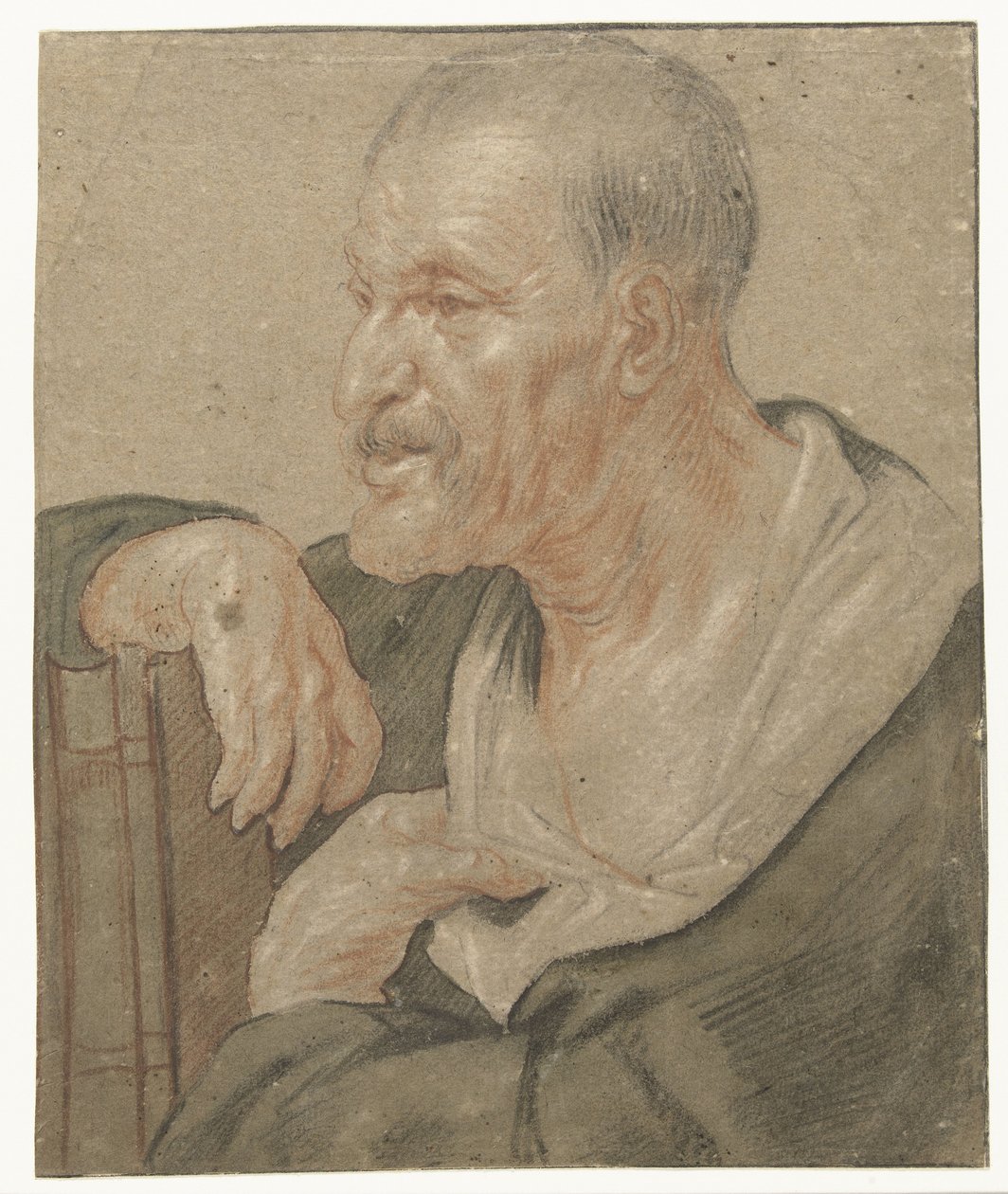 Schulterstück eines Evangelisten, nach links von Jacques Jordaens