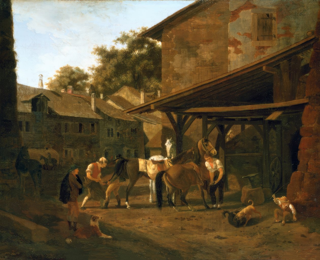 Die Schmiede von Lausanne von Jacques Laurent Agasse