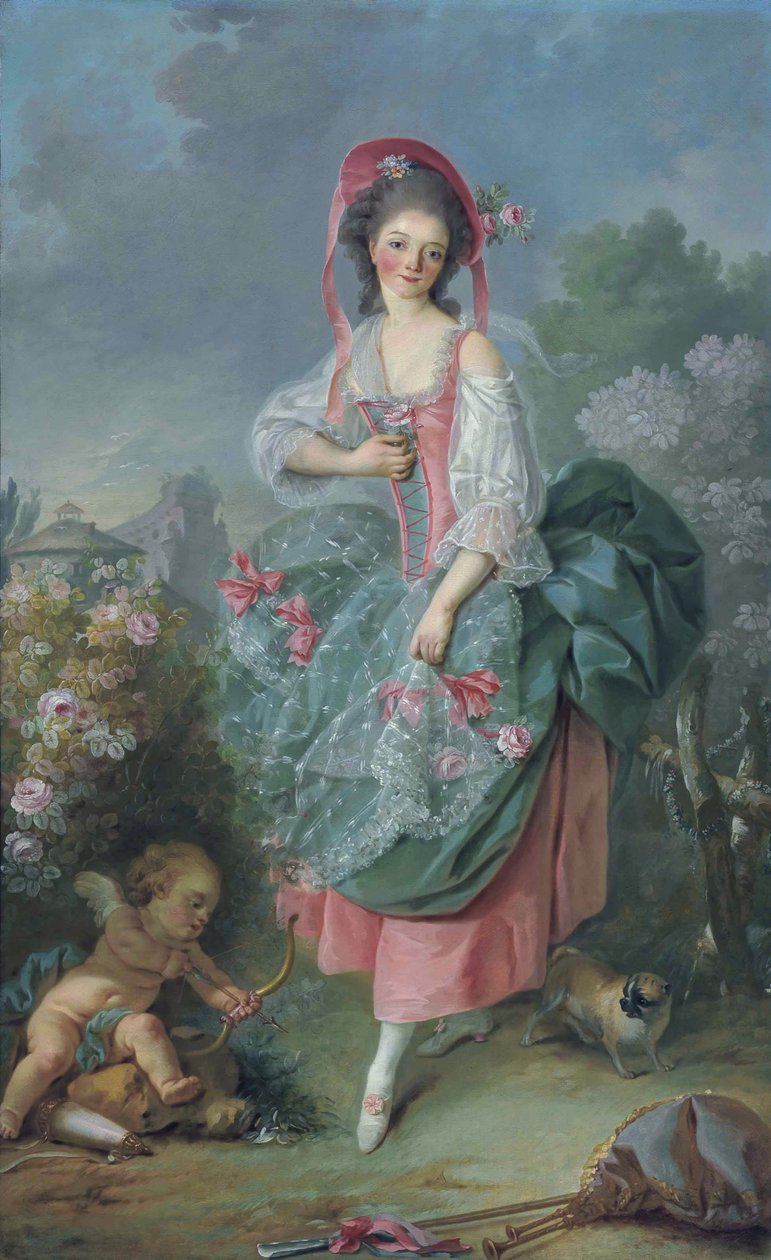 Ballerina Marie-Madeleine Guimard 1743-1816 als Terpsichore von Jacques Louis David