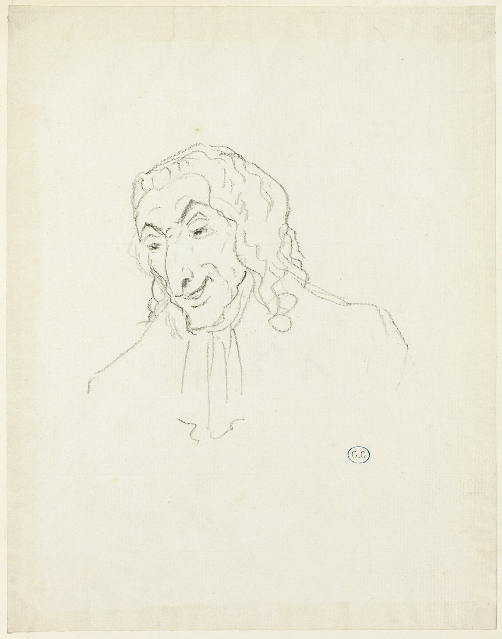 Büste eines Mannes mit Jabot von Jacques Louis David