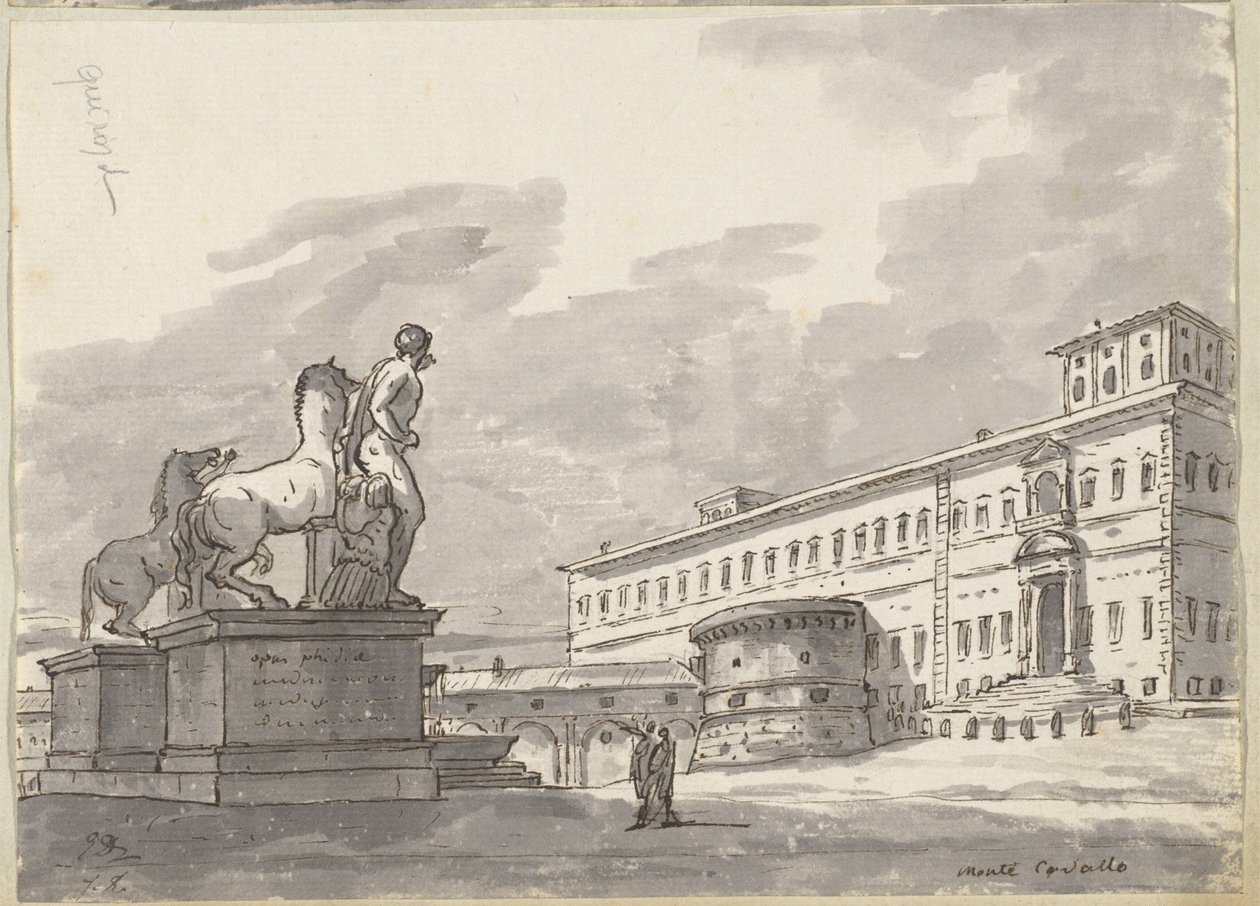 Monte Cavallo mit den Pferdebändigern von Jacques Louis David