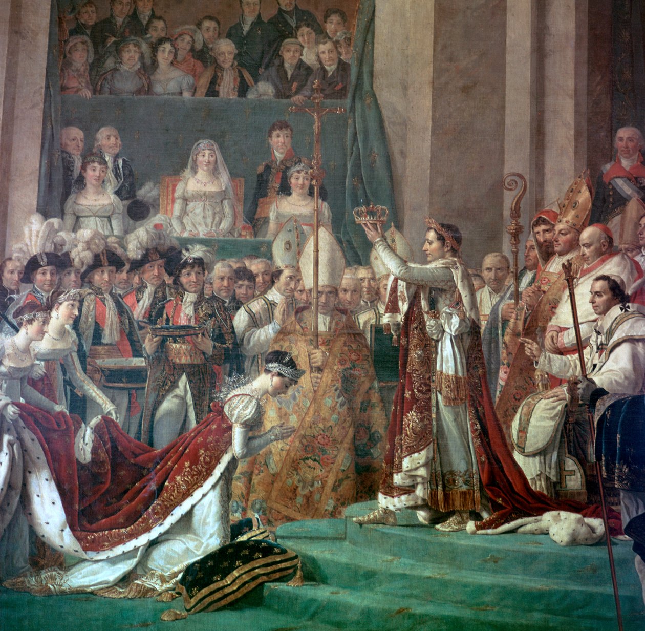 Gemälde von Napoleon Buonaparte und Kaiserin Josephine, 18. Jahrhundert von Jacques Louis David