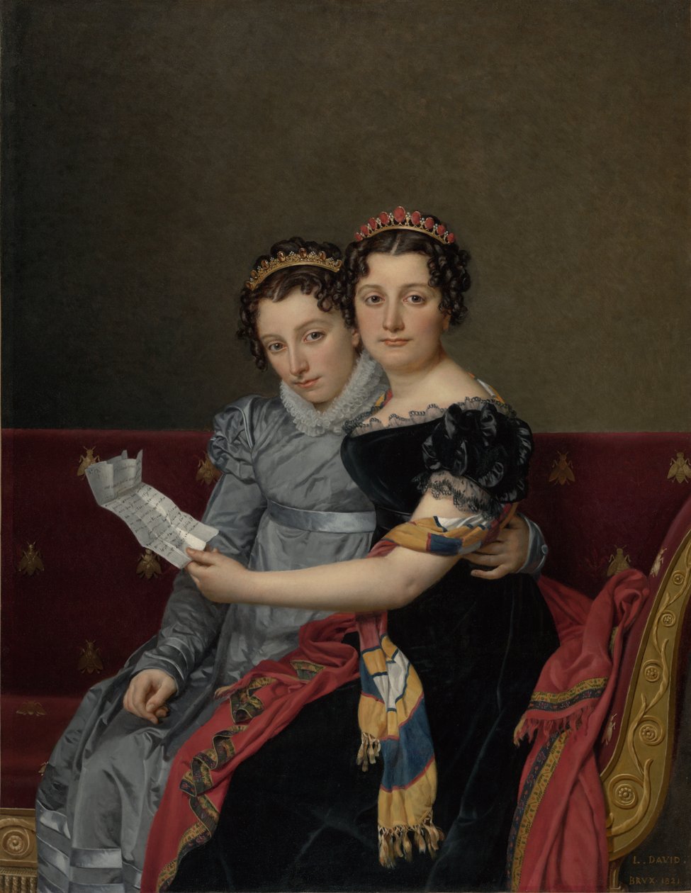 Porträt der Schwestern Zénaïde und Charlotte Bonaparte von Jacques Louis David