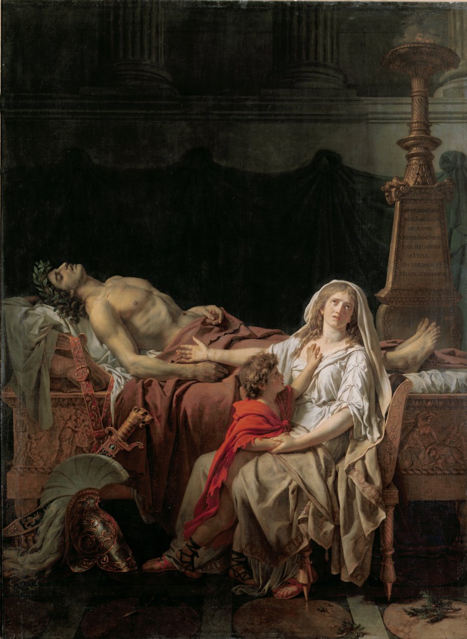 Der Schmerz der Andromache, 1783 von Jacques Louis David