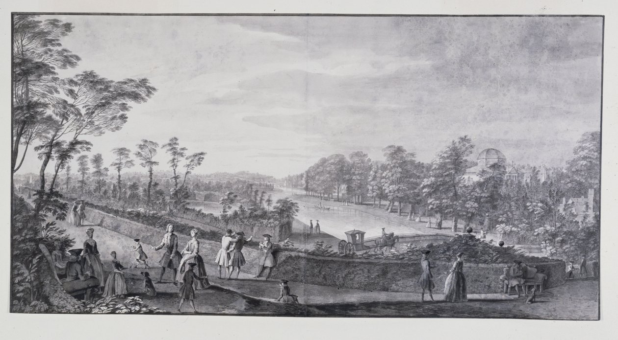 Der künstliche Fluss, Lord Burlingtons Chiswick Villa von Jacques Rigaud