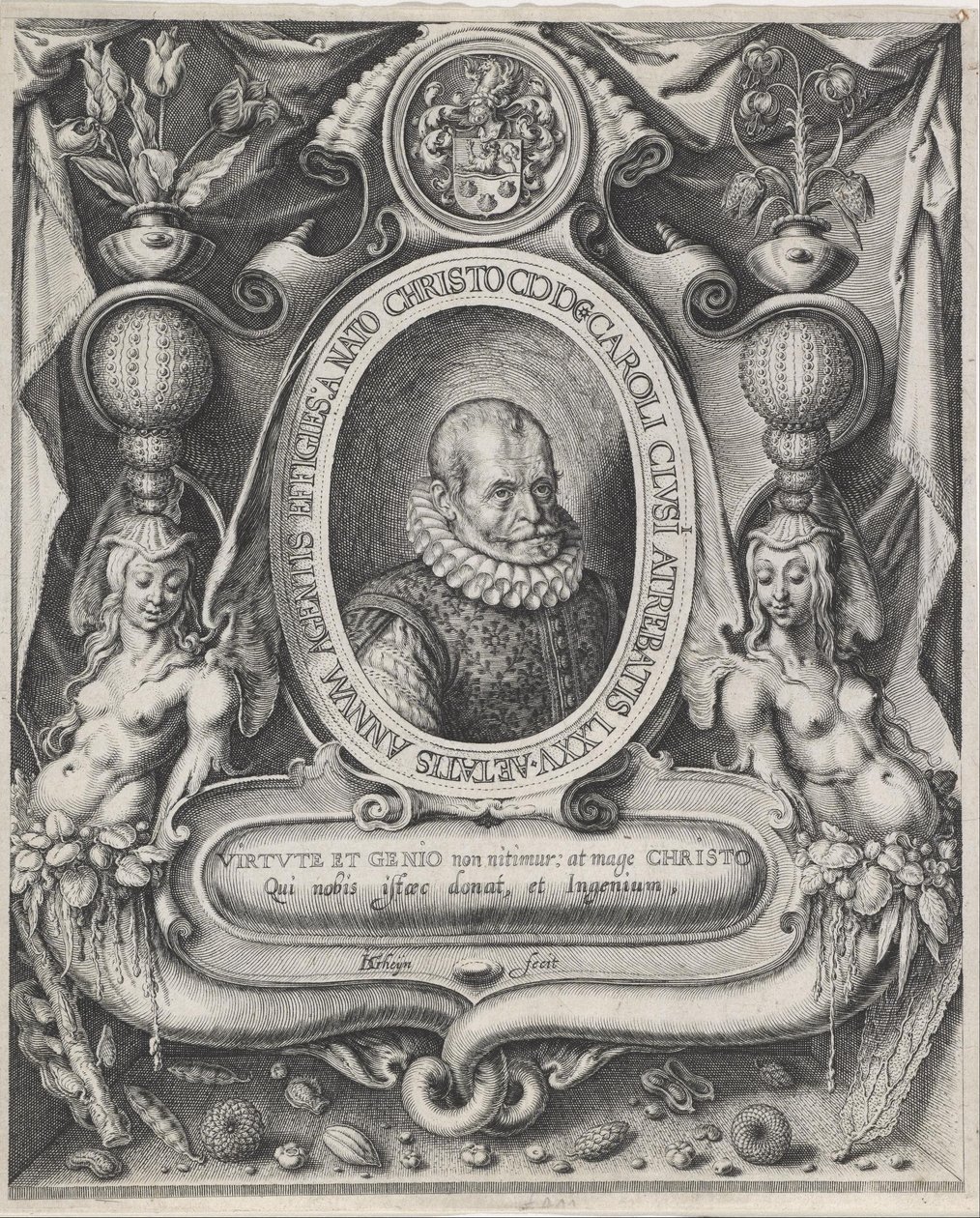 Porträt von Carolus Clusius (Charles de l
