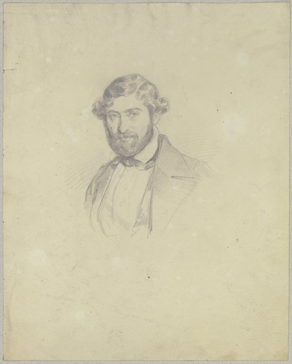 Porträt des Musikers Dresel aus Geisenheim von Jakob Becker