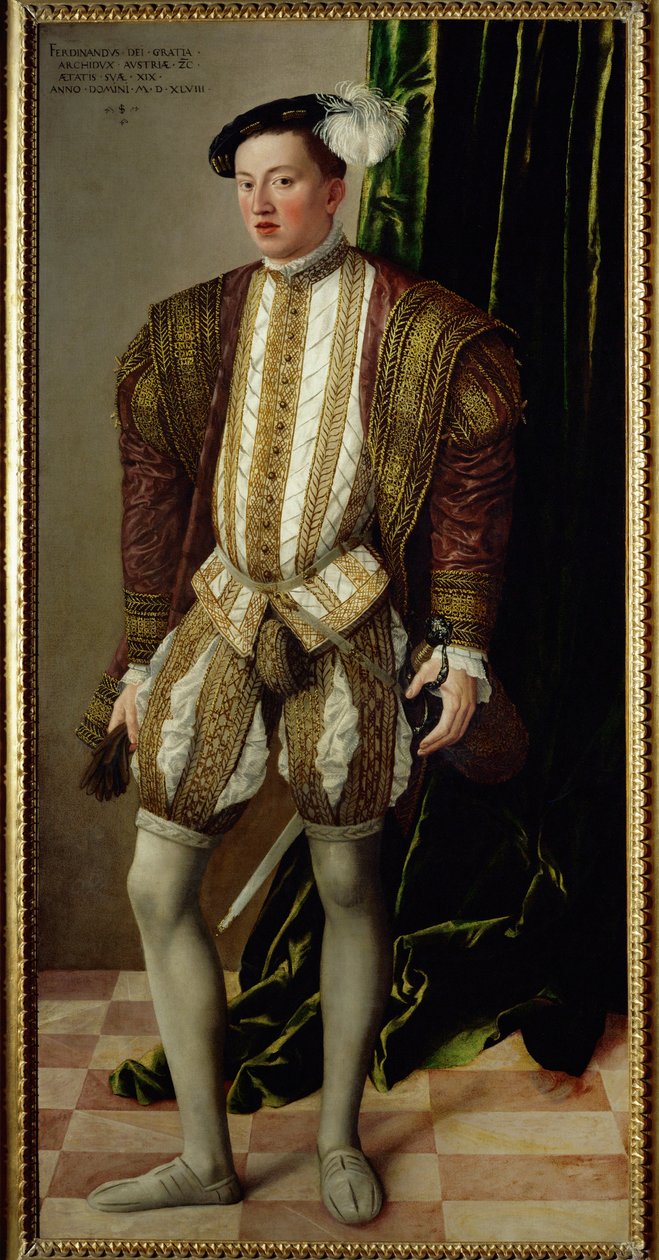 Erzherzog Ferdinand von Tirol, Sohn von Kaiser Ferdinand I von Jakob Seisenegger